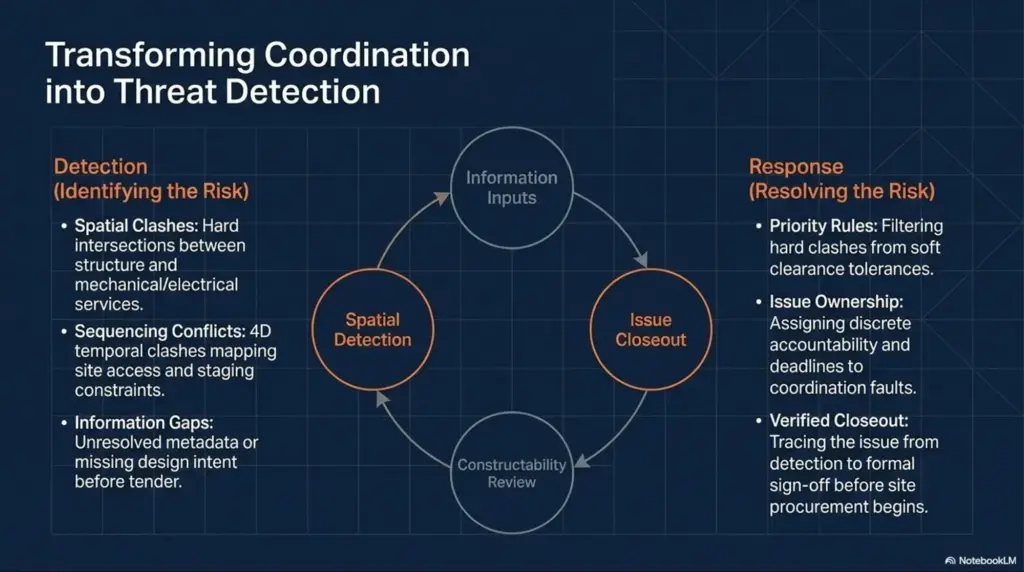 Pre-Construction BIM Services: What's Included and How to Choose a Provider in Australia 3 coordination-threat-detection-spatial-clash-closeout