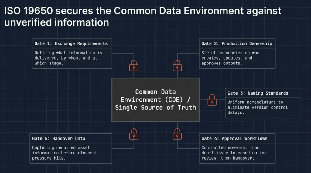 BIM Construction Services: What They Include and How to Choose the Right Provider in Australia 5 iso19650-cde-five-gates-single-source-of-truth